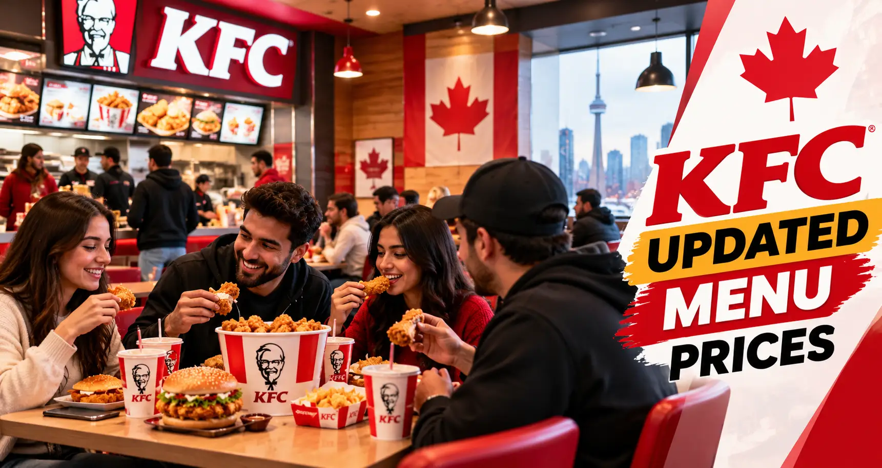 kfc menu with prices canada